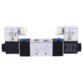 thumbnail image 1 of 4V220-08 1/4" Inlet Outlet 1/8" Exhaust Pneumatic Solenoid Air Valve 2 Position 5 Way(AC220V), 1 of 3
