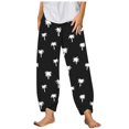 thumbnail image 1 of Pantalon Décontracté Large Confortable Respirant Imprimé Noix de Coco Mode Été pour Femmes Vacances, 1 of 4