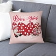 thumbnail image 4 of Pedty Housse de Coussin en Solde, Housses de Coussin de Saint-Valentin 18x18 Housses de Coussin Rouges pour Exprimer l'Amour Housses de Coussin pour Canapé Salon Décorations Maison, 4 of 6