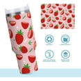 thumbnail image 6 of 40 oz Tumbler with Handle Lid and Straw Insulated Water Tumbler Stainless Steel Water Cup Mug Bottle Reusable Cup Holder Friendly Red Strawberry, 6 of 6