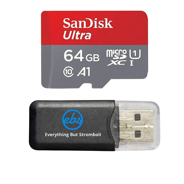 Sandisk Ultra 64gb Microsdxc Memory Card Works With Samsung Galaxy S8 S8 Plus S7 S7 Edge Smart Cell Phones 80mb S Comes With Everything But Stromboli Tm Microsd Memory Card Reader Walmart Com