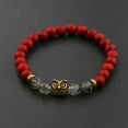thumbnail image 5 of EOEMY Fashion Men'S Women' S Natural Lava Stone Owl 8mm Beads Charm Bracelets Jewelry-D013-03, 5 of 9
