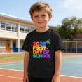 thumbnail image 6 of Kids Back To School T Shirt Crew Neck Short Sleeve Stylish Print Pullover Tops Casual Loose Summer Outfits (7 Years, Black), 6 of 9