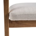 thumbnail image 6 of Christopher Knight Home Mid-Century Modern Wooden Dining Chairs with Cushion, Walnut+Beige, Set of 2, 6 of 11