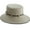 Khaki, variant on Women's Contrast Cotton Bucket Sun Hat with Sizing Tie, 3" Brim (White)