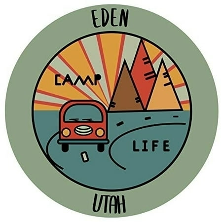 

R and R Imports Eden Utah Souvenir Decorative Stickers (Choose theme and size)