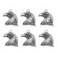 thumbnail image 1 of BRIGHTFUFU 20 piezas delicadas aleaciones de cabeza de águila colgantes dijes accesorios de fabricación de joyas de bricolaje para collar pulsera (plata antigua), 1 of 1