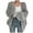 Grey, variant on Womens Cardigan Cable Sweater Fall Winter Balloon Sleeve Long Sleeve Thick Warm Knit Solid Lazy Coat Oversized Loose Shrugs for Women Beige One Size