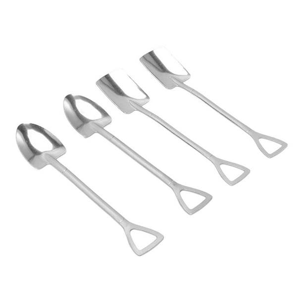 Cucharas de Postre, Café de Acero inoxidable Cucharadita de Té Cuchara de Azúcar Cucharas de Helado Cucharas de Helado reutilizable Cuchara de frutas para el Hogar