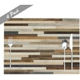 thumbnail image 5 of Placemats Set of 4 Abstract Staggered Wood Texture 18"X12" Table Placemats Dining Table Mats for Kitchen Dining Table Party, 5 of 6