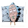 thumbnail image 2 of Rick And Morty Wearable Blanket Cloak Arctic Velvet Hooded Blanket Soft Fuzzy Hoodie Blanket Cape for Adults Kids 60"x80", 2 of 8