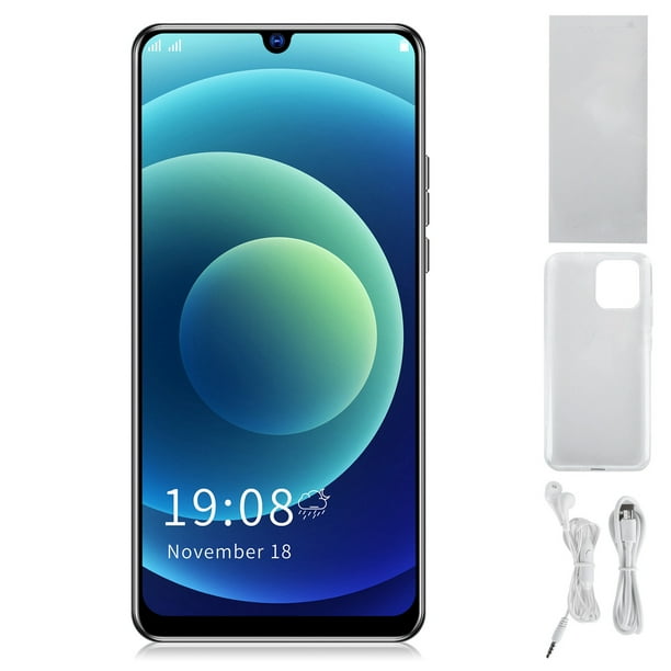 Teléfono inteligente LANDVO IP12 PRO+ con pantalla de 6,26 pulgadas, reconocimiento facial, doble tarjeta, doble modo de espera, 1+8 GB (negro)