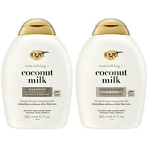 OGX Nourishing   Coconut Milk Moisturizing Hair Shampoo & Conditioner Set, 13 fl. oz