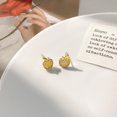 thumbnail image 4 of Cute Apple Stud Earrings 925 Sterling Silver Small Earrings Fruit Cartilage Tragus Piercing Studs Post Dainty Ear Jewelry, 4 of 9