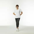 thumbnail image 6 of American Apparel CVC V-Neck T-Shirt, Style G2006CVC, White 2-Pack, 6 of 6