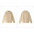 thumbnail image 6 of WQD Womens Sherpa Fleece Zip Up Jacket Long Sleeve Stand Collar Warm Fuzzy Teddy Coat Casual Winter Outerwear Soft Cozy Plush Sweatshirt, 6 of 6