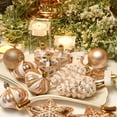 thumbnail image 3 of Sea Team 77-Pack Assorted Shatterproof Christmas Balls Christmas Ornaments Set Decorative Baubles Pendants with Reusable Hand-held Gift Package for Xmas Tree (Rose Gold), 3 of 8