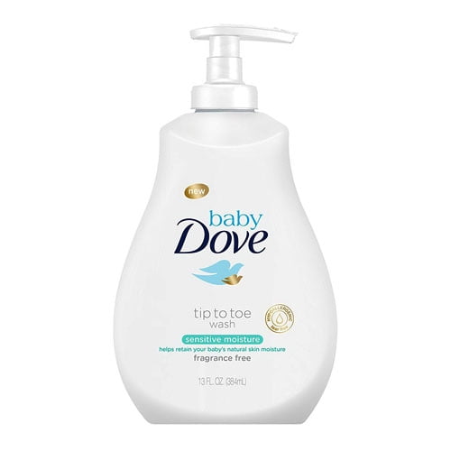 Dove Baby Tip To Toe Body Wash, Sensitive Moisture, 13 Oz, 2 Pack