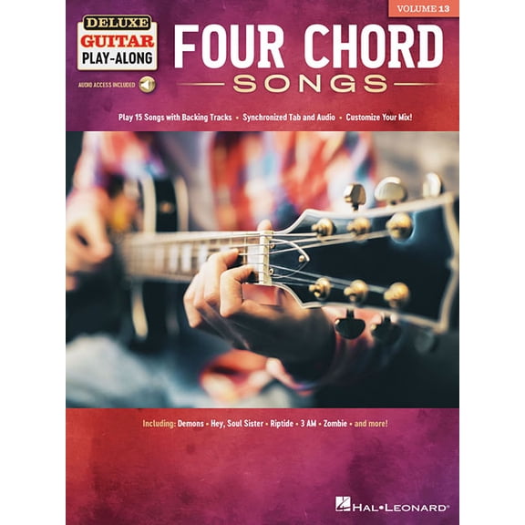 Four Chord Songs: Deluxe Guitar Play-Along Volume 13, (Paperback)