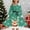 E-48Green, variant on FAOWME Big Kids Girls Christmas Dress Long Sleeve Round Neck Reindeer Print Lace Up Front Stylish Comfortable Dresses For Party Black 5-6 Years
