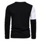 thumbnail image 5 of Blusas y camisas de manga larga con cuello en V para hombre, pulóveres casuales de retazos, camisetas de manga larga con cuello en V, blusas para hombre., 5 of 5