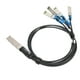thumbnail image 4 of Cable DAC QSFP28 de 100 G, distancia de transmisión de 1 metro, cable de conexión directa de velocidad QSFP28 a 4 SFP28 de 100 G para dispositivos de big data, 4 of 12
