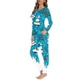 thumbnail image 2 of FKELYI Size XL Women Pjs Set of 2 Durable Christmas Snow Tree Pajamas for Ladies Night Soft Long Sleeve Nightwear for Women Sleepwear, 2 of 5