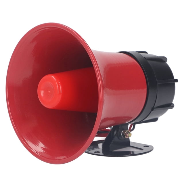 Sirena de seguridad de alarma industrial 120dB 30W bocina de advertencia de emergencia ABS para puerto exterior AC 220V