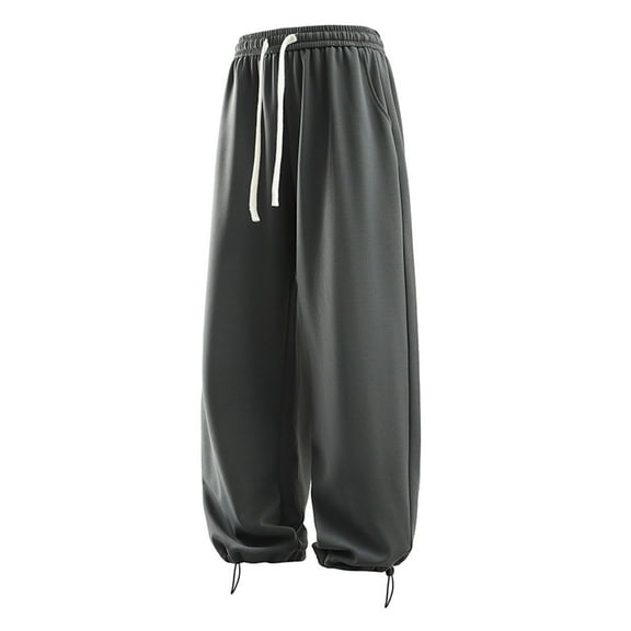 Mens Sweatpants with Pockets Relaxed Fit Pants for Men Elastic Waist Wide Leg Sweat Pants Mens Sweatpants Joggers Athletic Pants for Men