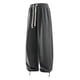 thumbnail image 1 of Pantalones cargo de senderismo para hombre: corte holgado, cintura con cordón, cinturilla elástica; pantalones deportivos informales con bolsillos utilitarios., 1 of 3