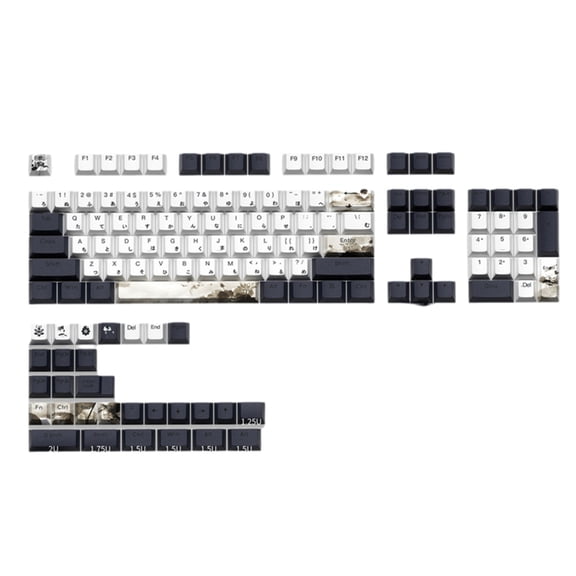 133 Keys Keycaps PBT Cherry Keycap Set Personalized Customized Japanese for 60/84/98/108 Mechanical Keyboards