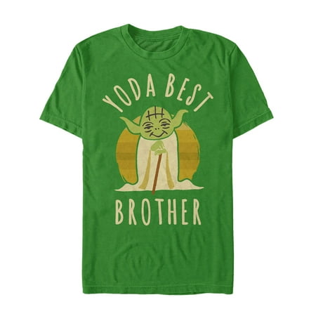 Star Wars Men's Yoda Best Brother Cartoon T-Shirt (Best Brothel In Pahrump)
