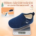 thumbnail image 2 of L-RUN Toddler Slippers Fuzzy Kids Slippers Warm House Shoes for Boys Girls, 2 of 6