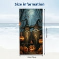 thumbnail image 3 of PHYHOO Beach Towels Halloween Gnomes with Pumpkins and Ghost- Microfiber Beach Towels for Travel Absorbent Quick Dry Towel Autumn Halloween Thin Sand Free Towels Beach Accessories 30x60in, 3 of 8