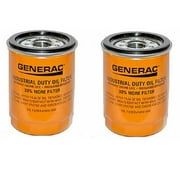 Generac - Oil Filter 90 Logo ORNG-CAN - 070185E 90mm High Capacity (30% More Filter) Pack of 2