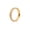 Gold, variant on Womens Stainless Steel Geometric Ring with Gold-Plated Artificial Gem Inlay, Simple Style Zircon Series, Circle Image