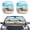 Beach Sea Turtle Print, variant on XYZCANDO Car Sun Shade with Celestial Sun Moon, Two Piece Set for SUV and Truck Windshield Blocking