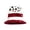 B, variant on Football Fan Flag Themed Party Hat for Game Watching and Cheering - Reusable Celebration Prop Cap for Sports Events in Color C