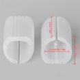 thumbnail image 3 of 12 Pack U Shaped Furniture Nonslip Pads for Office Chairs Shopping Carts Chair Leg Floor Protectors Anti Skid White, 3 of 5