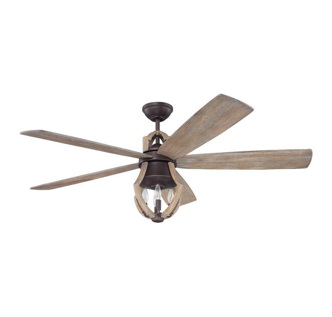 Craftmade Win56abz5 Winton 56″ 5 Blade Indoor Ceiling Fan – Wood Sansujyuku sansujyuku.com