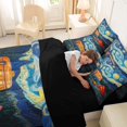 thumbnail image 4 of Erosebridal Cartoon Camping Car Bedding Comforter Set 7-Piece for Girls Boys,Teens Starry Sky King Bedding Sets,Black Reversible,Ultra Soft Home Decor, 4 of 6