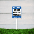 thumbnail image 3 of Kurmntregon Do Not Feed The Animals Sign With Stake Animal Pets Yard Sign Caution Warning Security Sign 7x8.8inch Lawn Signs,Farm Garden Zoo Outdoor Aluminium Decorations Stake Kit, 3 of 7