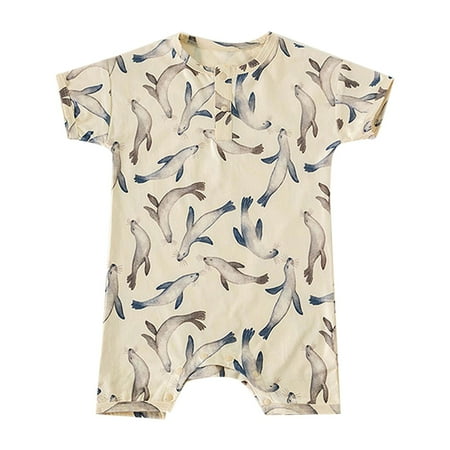 

Summer New Short Sleeve Infants Children Cute Comfortable Baby Bodysuits Climbing Clothes Newborn Infant Child Clothing Streetwear Kids Dailywear Outwear