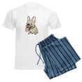 thumbnail image 6 of CafePress - Frenchie Men's Light Pajamas - Men's Light Loose Fit Cotton Pajama Set, 6 of 7