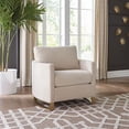thumbnail image 5 of Coaster Corliss Upholstered Curved Track Arm Chair, Beige, 5 of 10