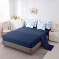 thumbnail image 5 of Castle Fairy Girly Ribbon Bow Bedding Comforter Set,Dreamy Blue Bow Tie Queen Bedding Sets, 5 of 8