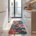 thumbnail image 4 of Pioneer Flower Floral Print Pattern Kitchen Rug Mat,Kitchen Runner Rugs Non Skid Washable,Decorative Kitchen Floor Mats for Kitchen,Sink,Laundry,17"x47.2", 4 of 7