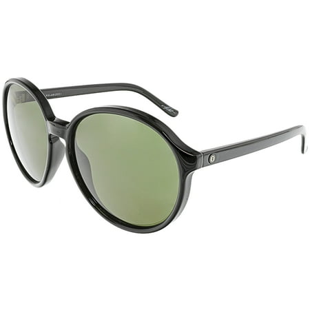 Electric Women's Polarized Riot EE14901642 Black Oval Sunglasses