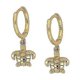 thumbnail image 1 of Rhinestones Tiny Star, Cross Sun, Drop Ear Huggies, Hoop Earrings----K--Product code 81569 K, 1 of 4