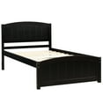 thumbnail image 5 of Holaki Twin Size Wood Bed with Headboard and Footboard for Kids, Espresso, 5 of 7